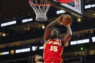 Clint Capela (15) a réussi 18 points mercredi face aux Knicks KEYSTONE/AP/Jason Allen